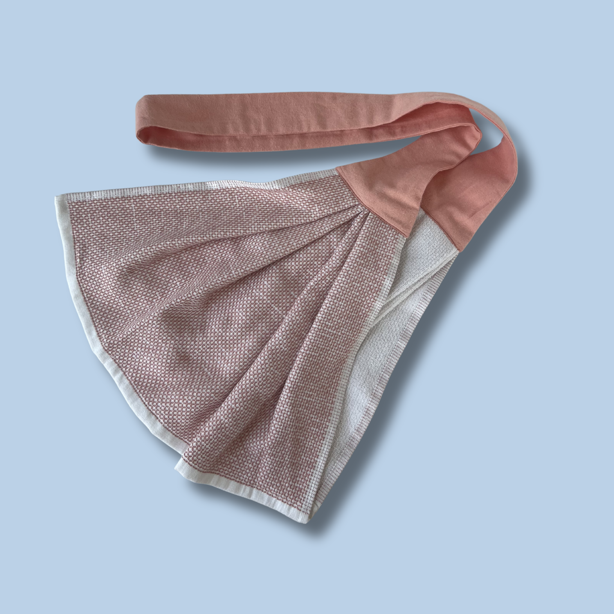 Handii Neck Towel in Peach – soft, absorbent hands-free kitchen towel